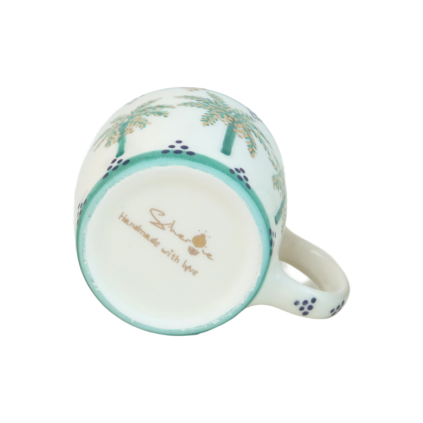 D Alphabet Palm Tree Mug