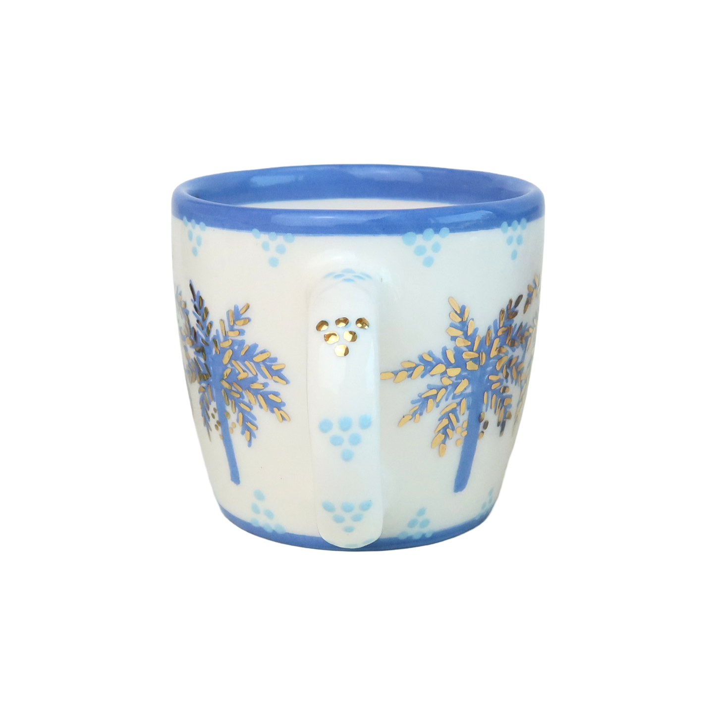 F Alphabet Palm Tree Mug