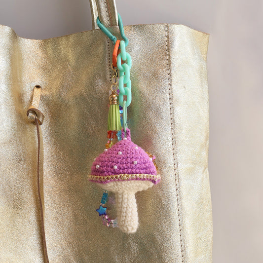 Shroom Bloom Crochet Bag Charm Sherie Boutik
