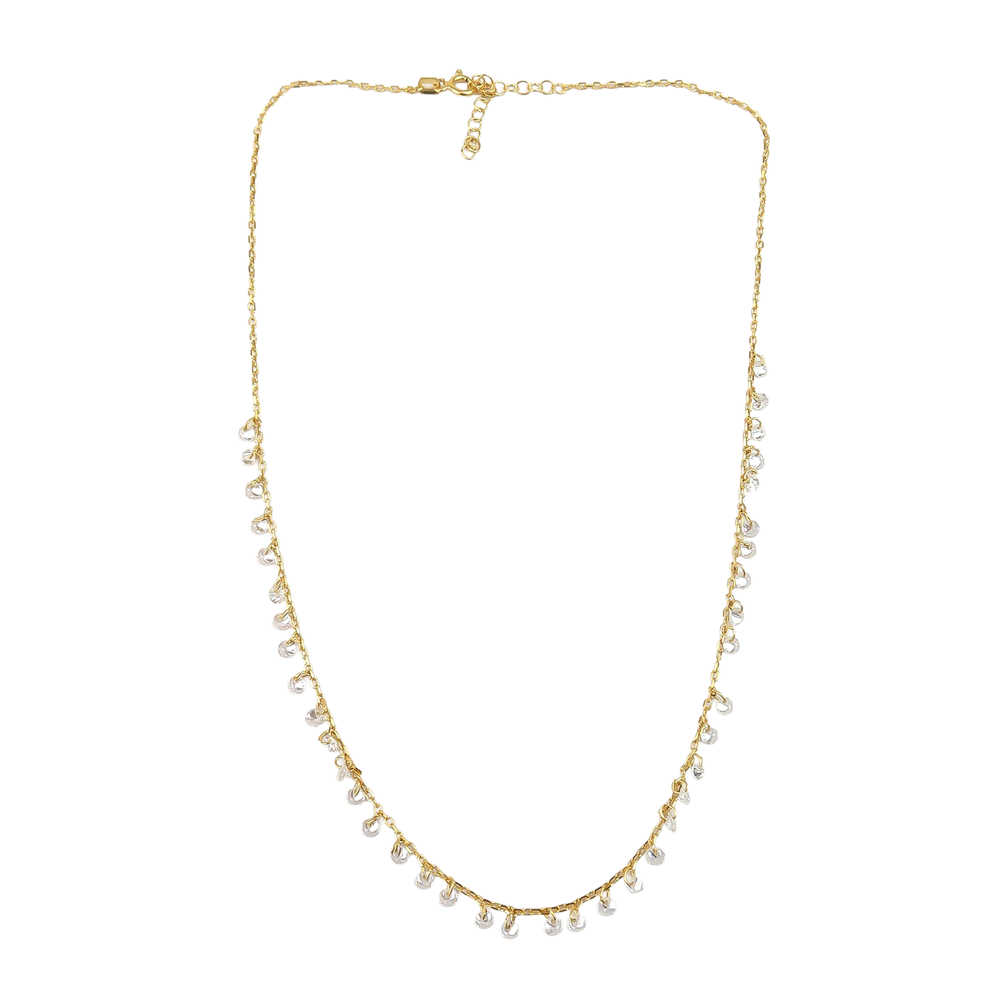 Clear crystal Charms Necklace