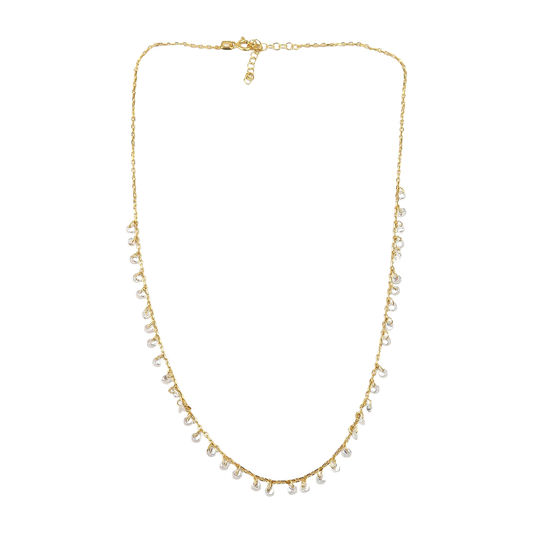 Clear Crystal Charms Necklace Sherie Boutik
