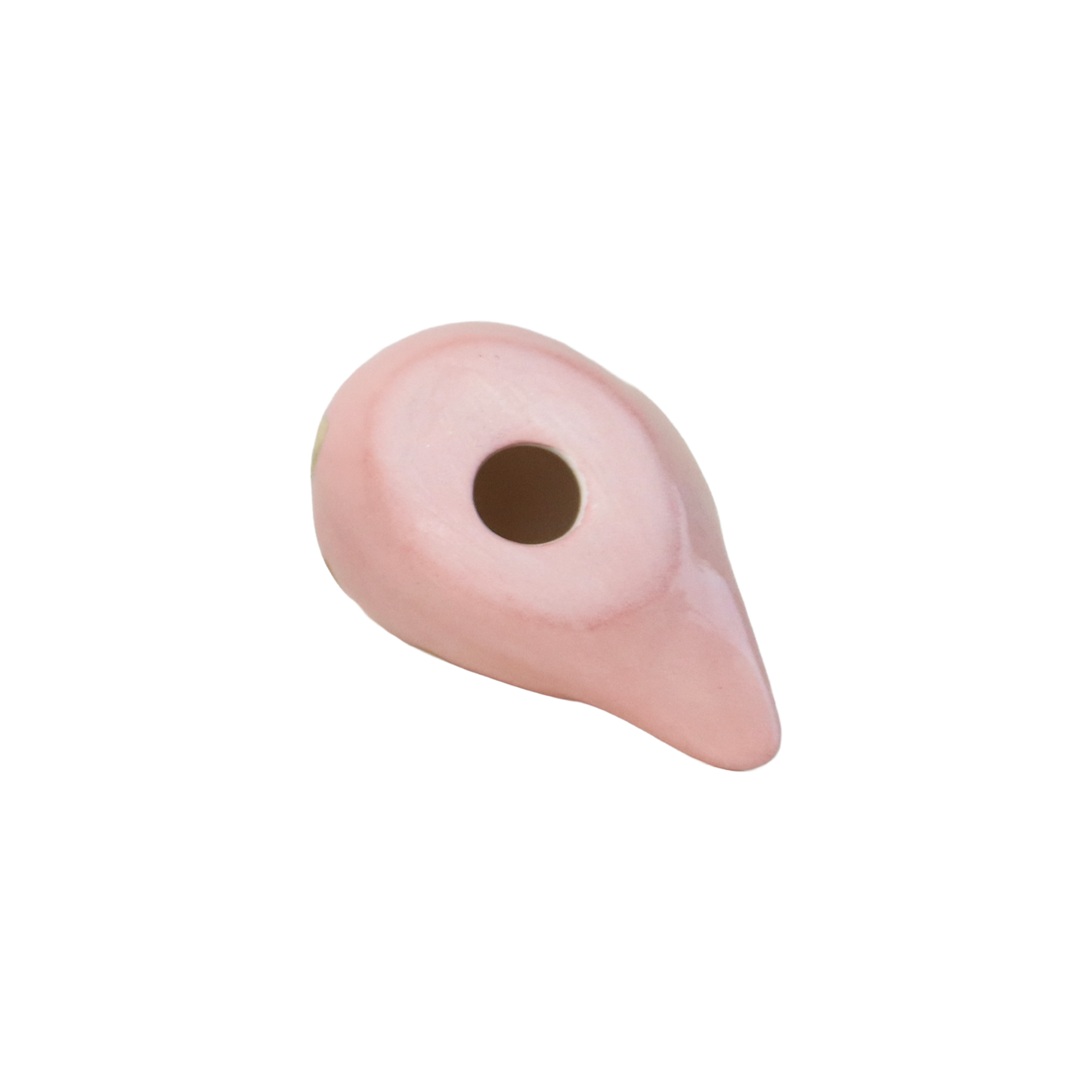 Bird Pink with Gold Heart design