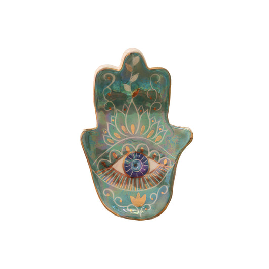 Khamsa Multicoloured Incense Burner | Trinket Plate Sherie Boutik