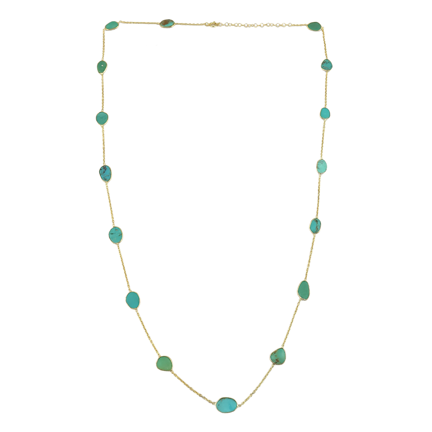 Long Necklace Turquoise B