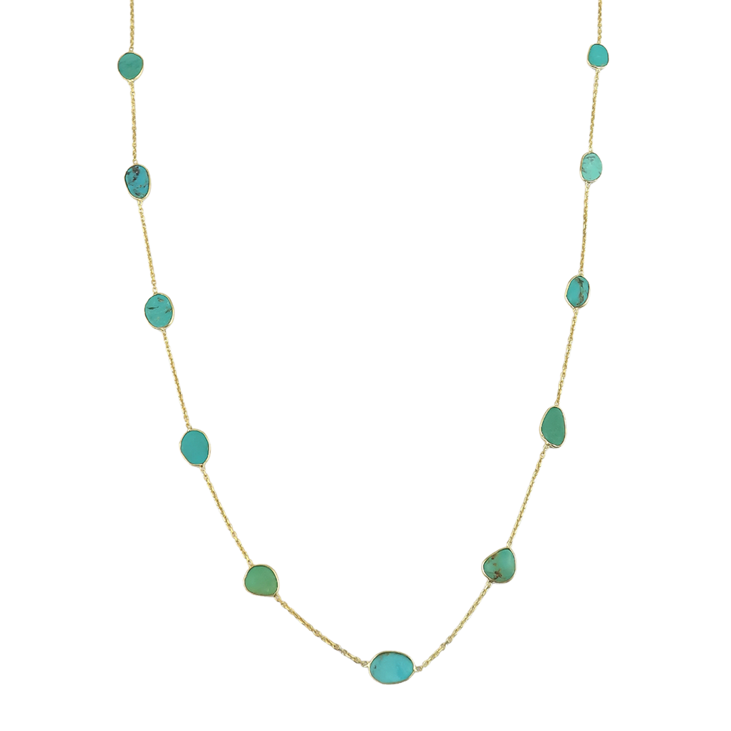Long Necklace Turquoise B