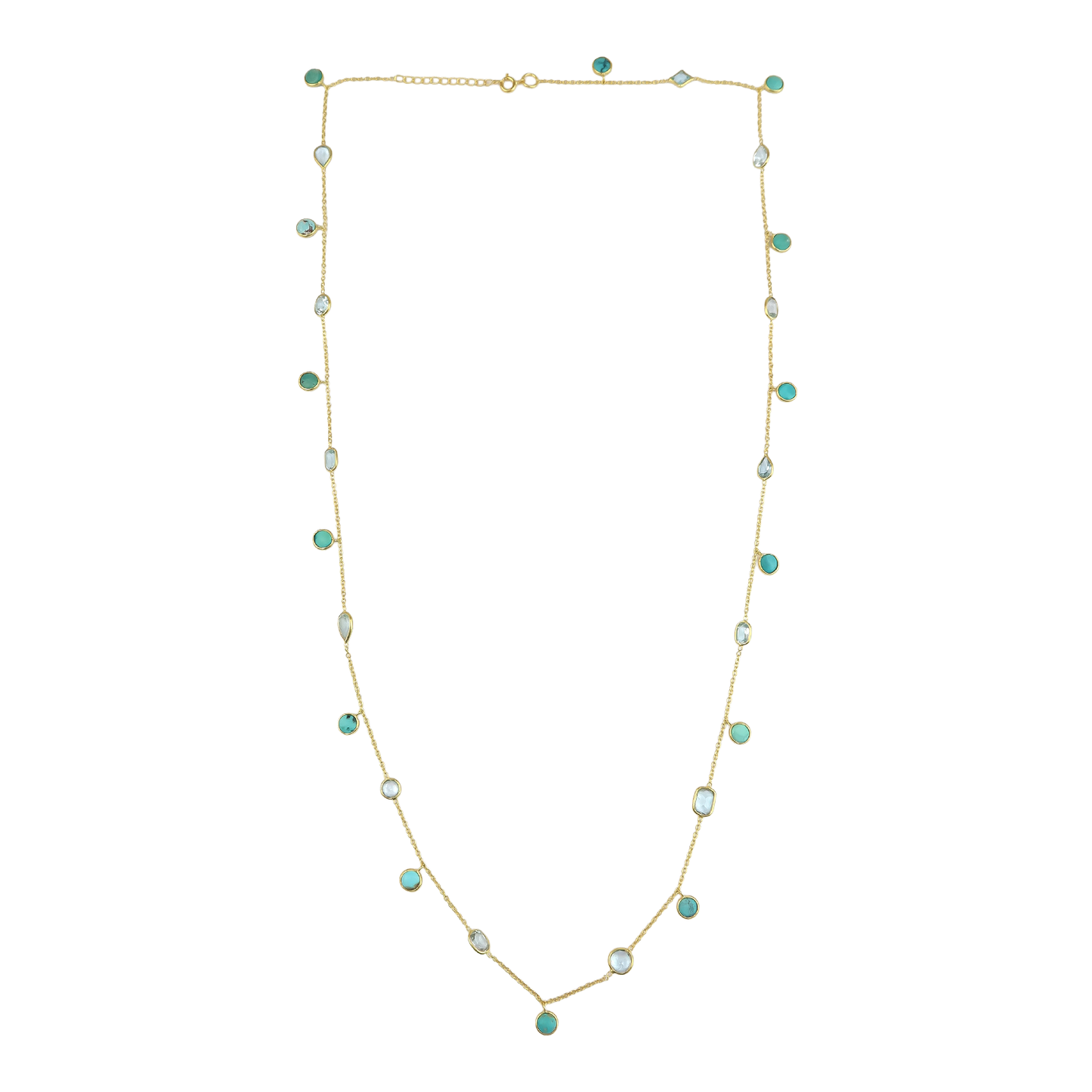 Long Necklace Turquoise /Aqua