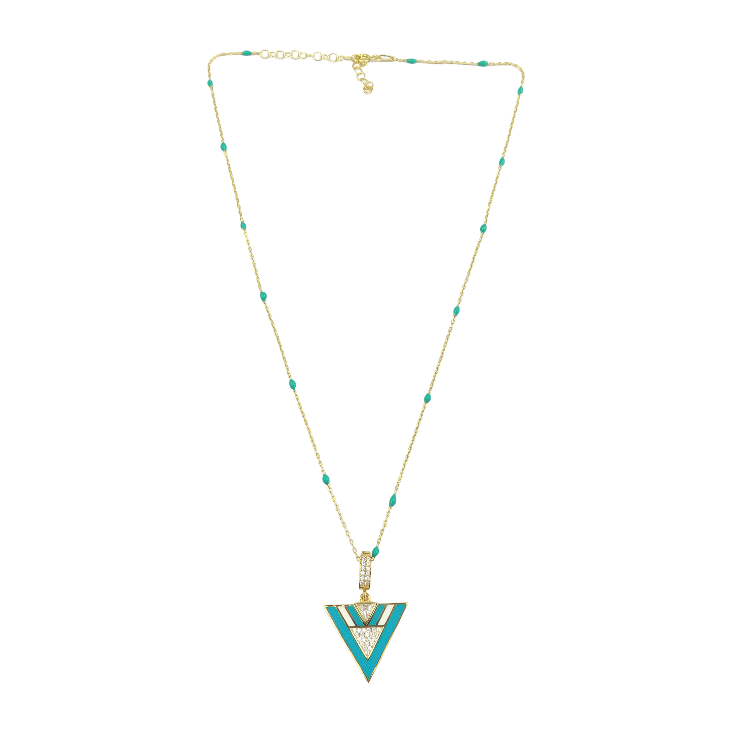 Geometric Enamel Eye & other Designs -C-necklaces