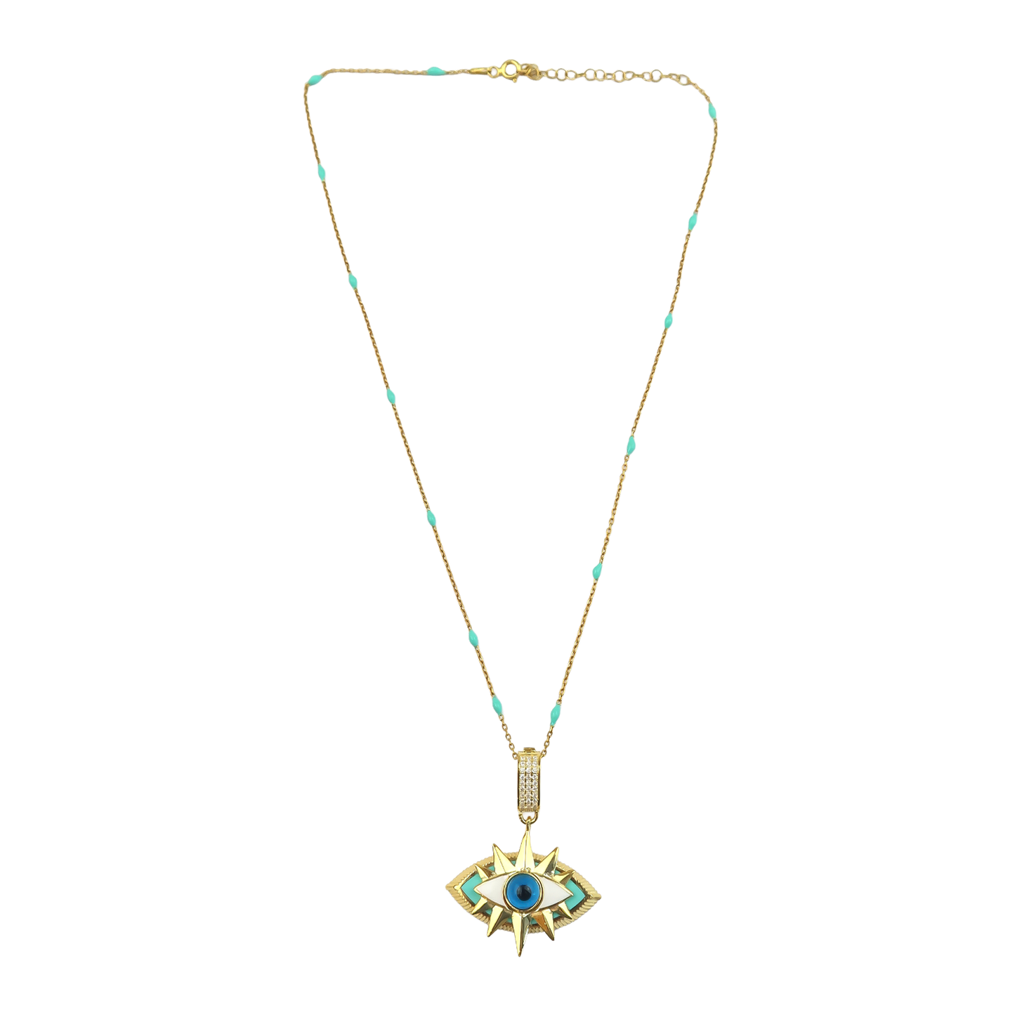 Geometric Enamel Eye & other Designs -E-necklaces