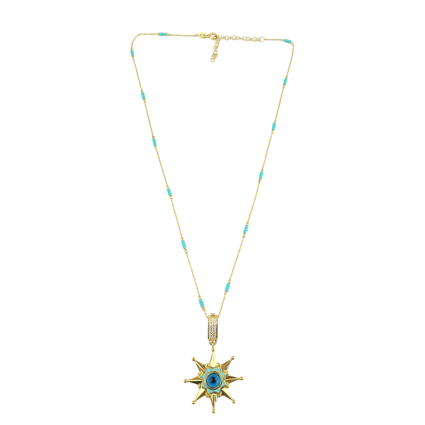 Geometric Enamel Eye & other Designs -F-necklaces