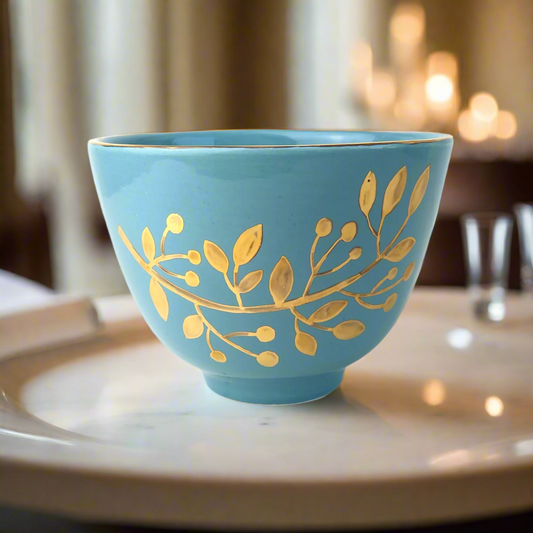 Sown in Gold Ceramic Bowl Sherie Boutik