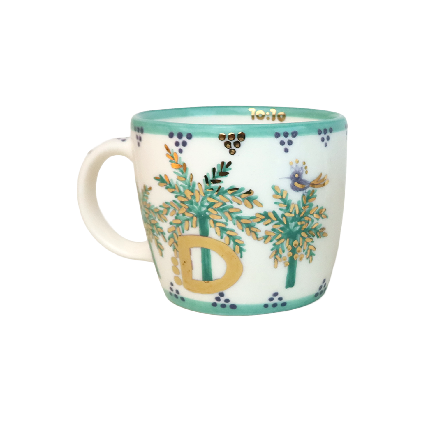 D Alphabet Palm Tree Mug