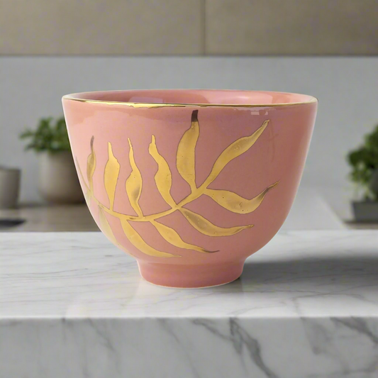 Luna Verde Ceramic Pink Bowl Sherie Boutik