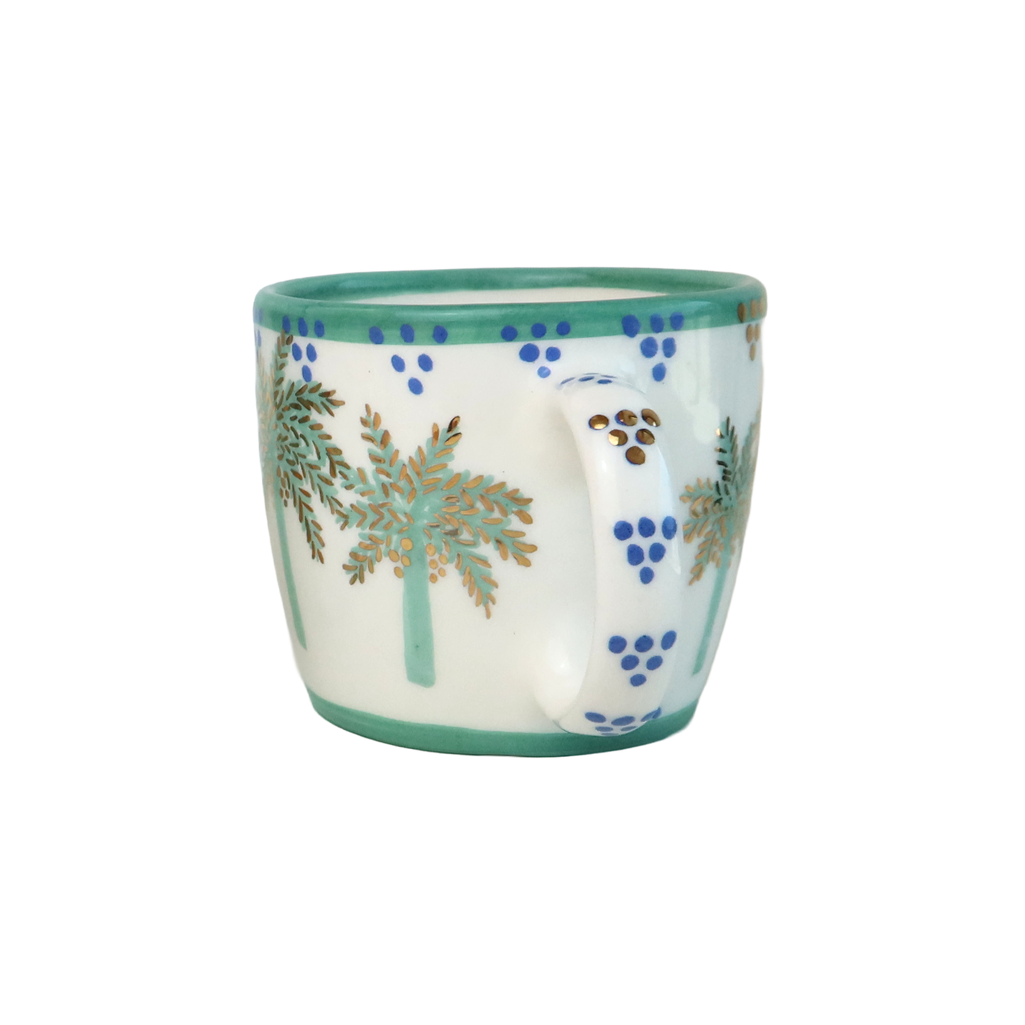 G Alphabet Palm Tree Mug
