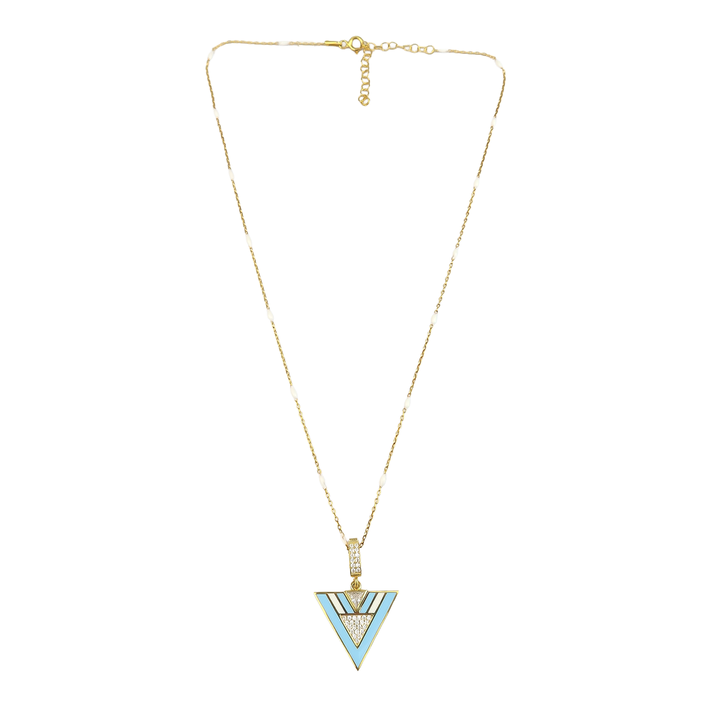 Geometric Enamel Eye & other Designs -J-necklaces