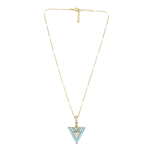 Geometric Enamel Eye & other Designs -J-necklaces Sherie Boutik