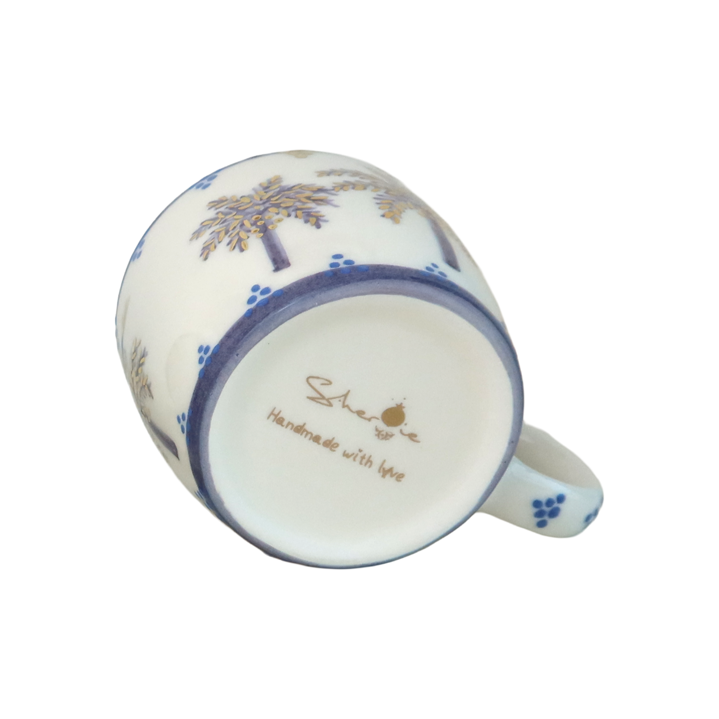 B Alphabet Palm Tree Mug