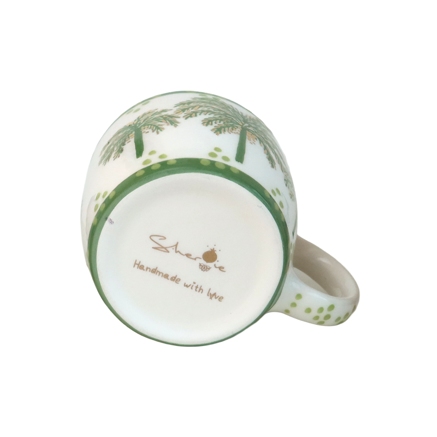 O Alphabet Palm Tree Mug