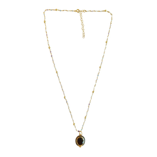 Necklace Green tourmaline pendent NS 2529