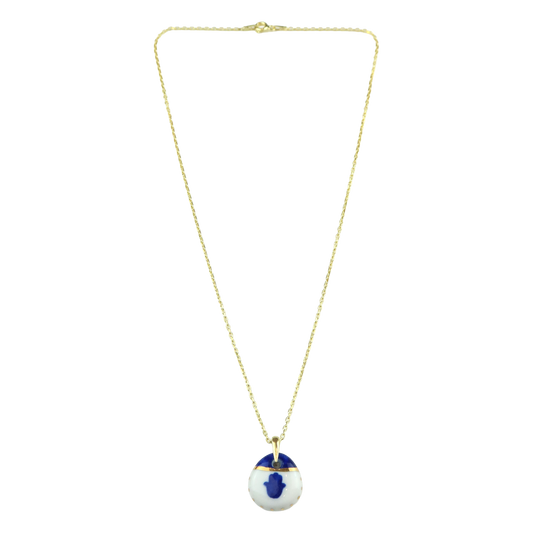 Necklace ceramic khamsa NS 2500