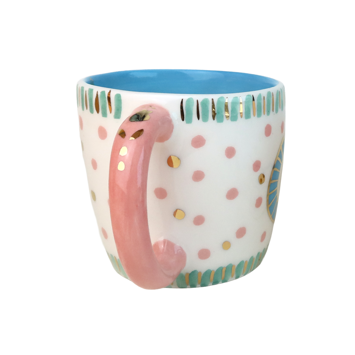 G Alphabet Mug Pink Handle