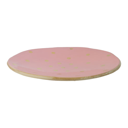 Pink Polkadot Plate Not specified