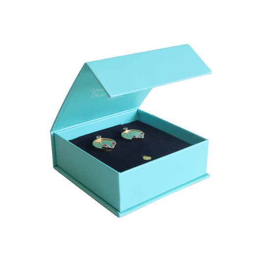 Sun Dots Turquoise MC Earrings