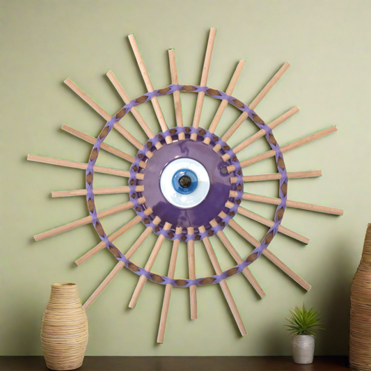 Bamboo Glass Eye Wall Décor Sherie Boutik