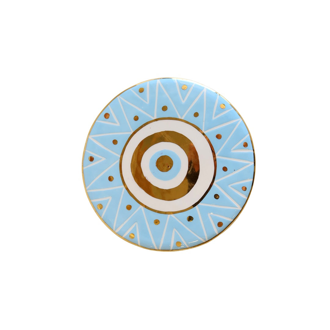 Blue Round Eye Wall Decor