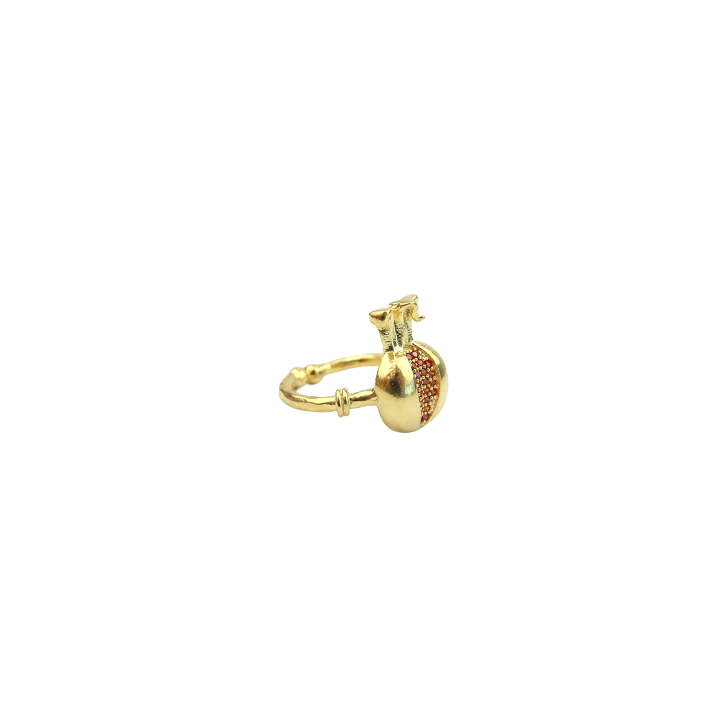 Pomi Orange Crystal Ring R2476