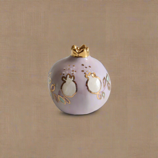 Purple Pomi With Leaf And Branch Sherie Boutik