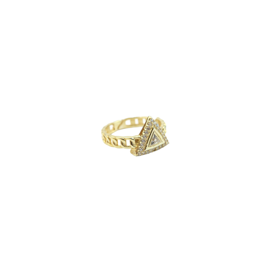 Ring Triangle Crystyl R2480 Sherie Boutik
