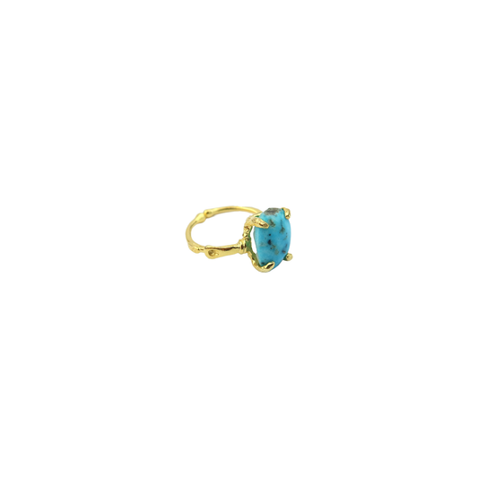 Turquoise Claw Ring Sherie Boutik