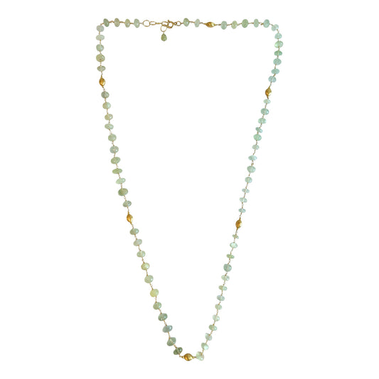 Necklace prehnite Long NS 2522
