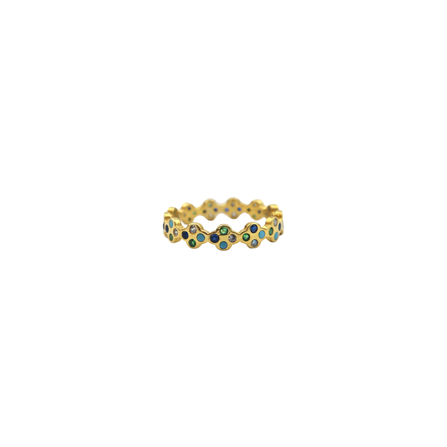 Crystal Blue Hue Ring R2479