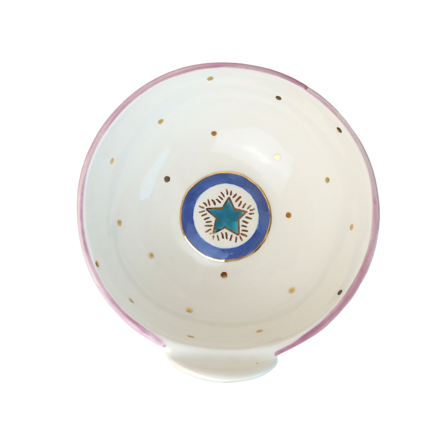 Floral Star and Eye Ceramic salad Bowl