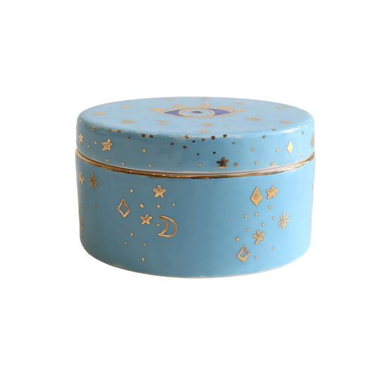 Sky blue Celestial Eye Storage Box Sherie Boutik