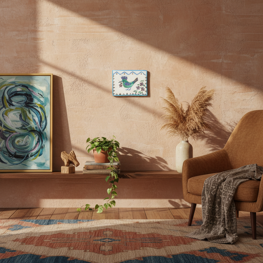 “Hud Hud” & Bougainvillea Flower Wall Décor Sherie Boutik