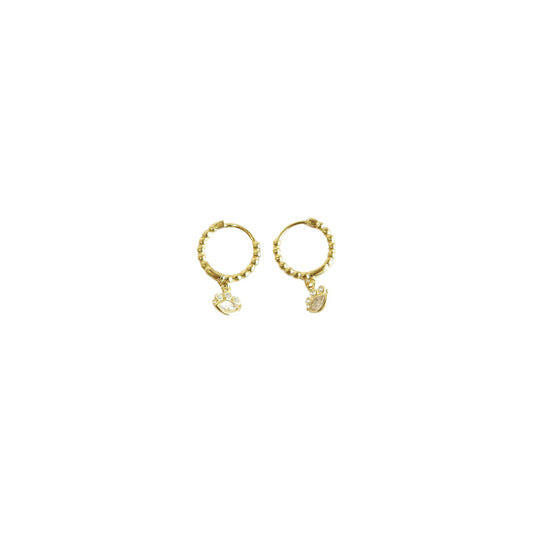 Delicate Eye Clear Earrings