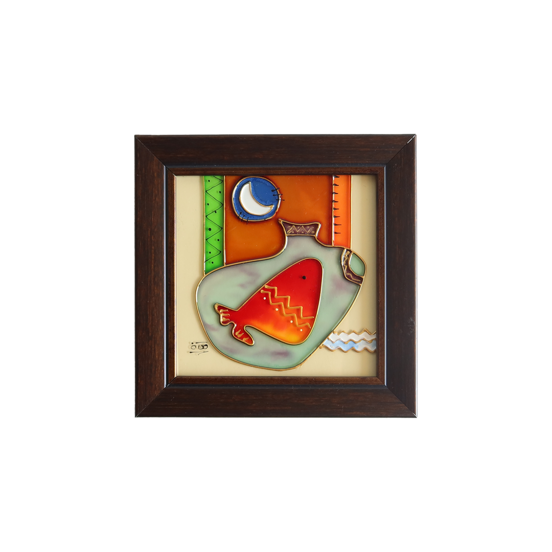 Fish And Moon Abstract Art Sherie Boutik