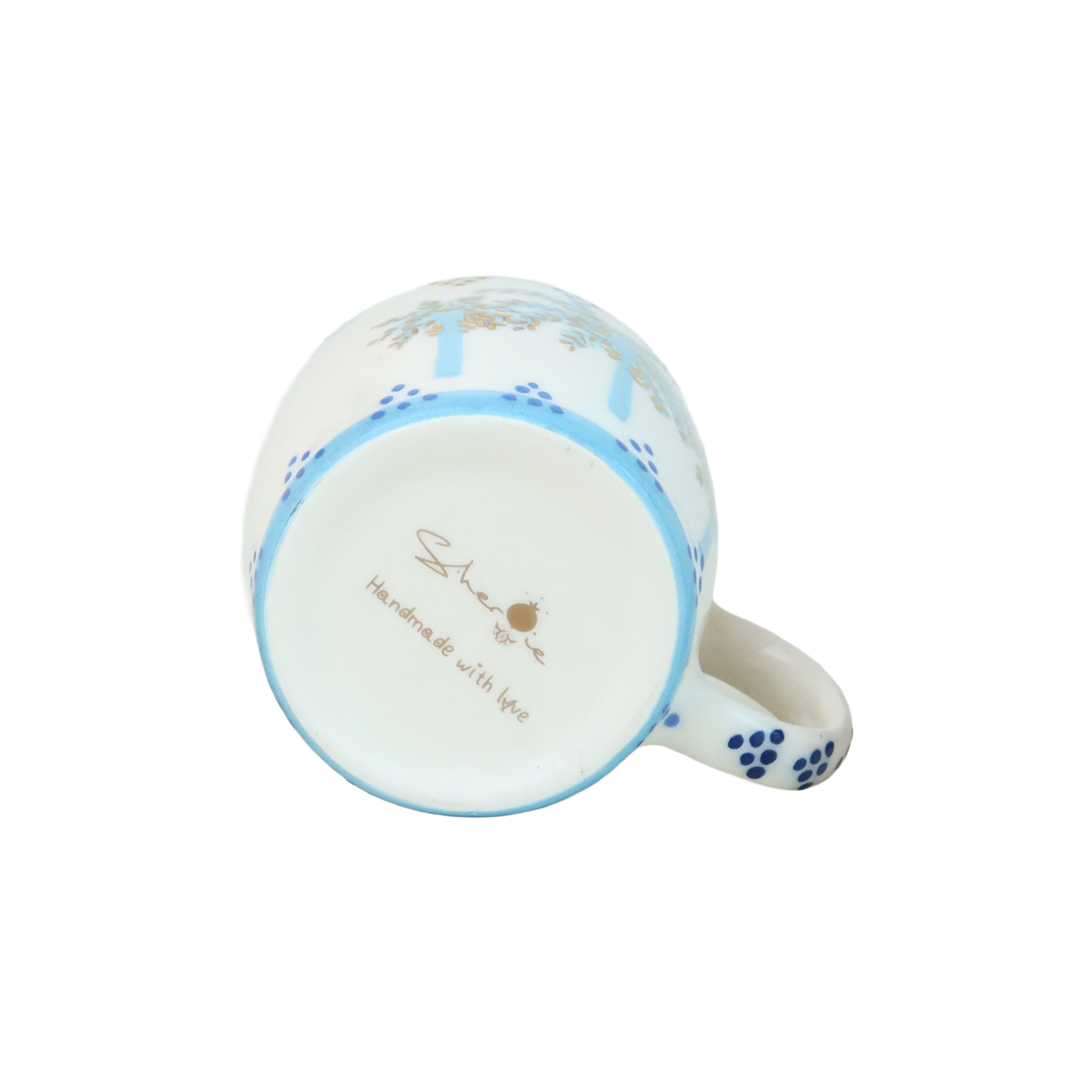 E Alphabet Palm Tree Mug