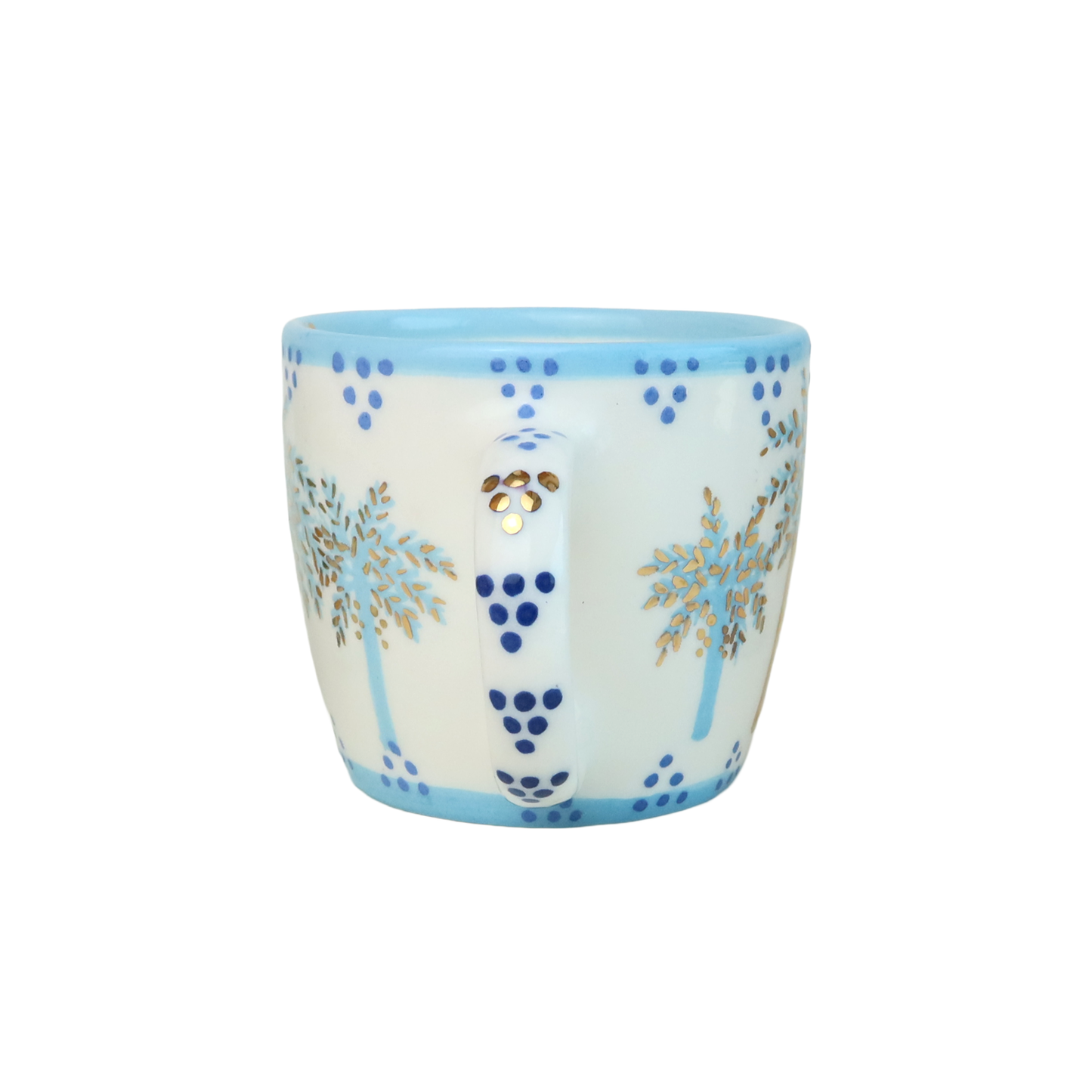 E Alphabet Palm Tree Mug