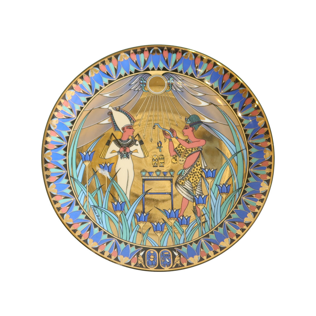 Egyptian Sculpture Porcelain Plate