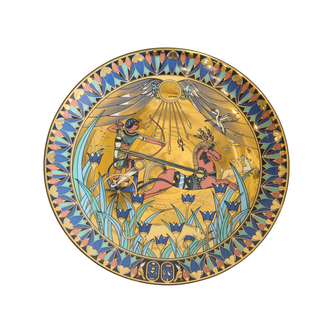 Egyptian Sculpture Porcelain Plate