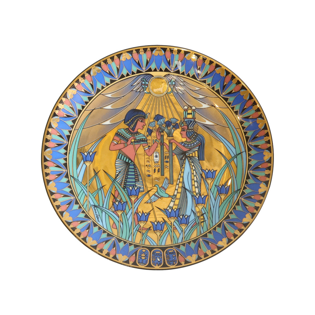 Egyptian Sculpture Porcelain Plate