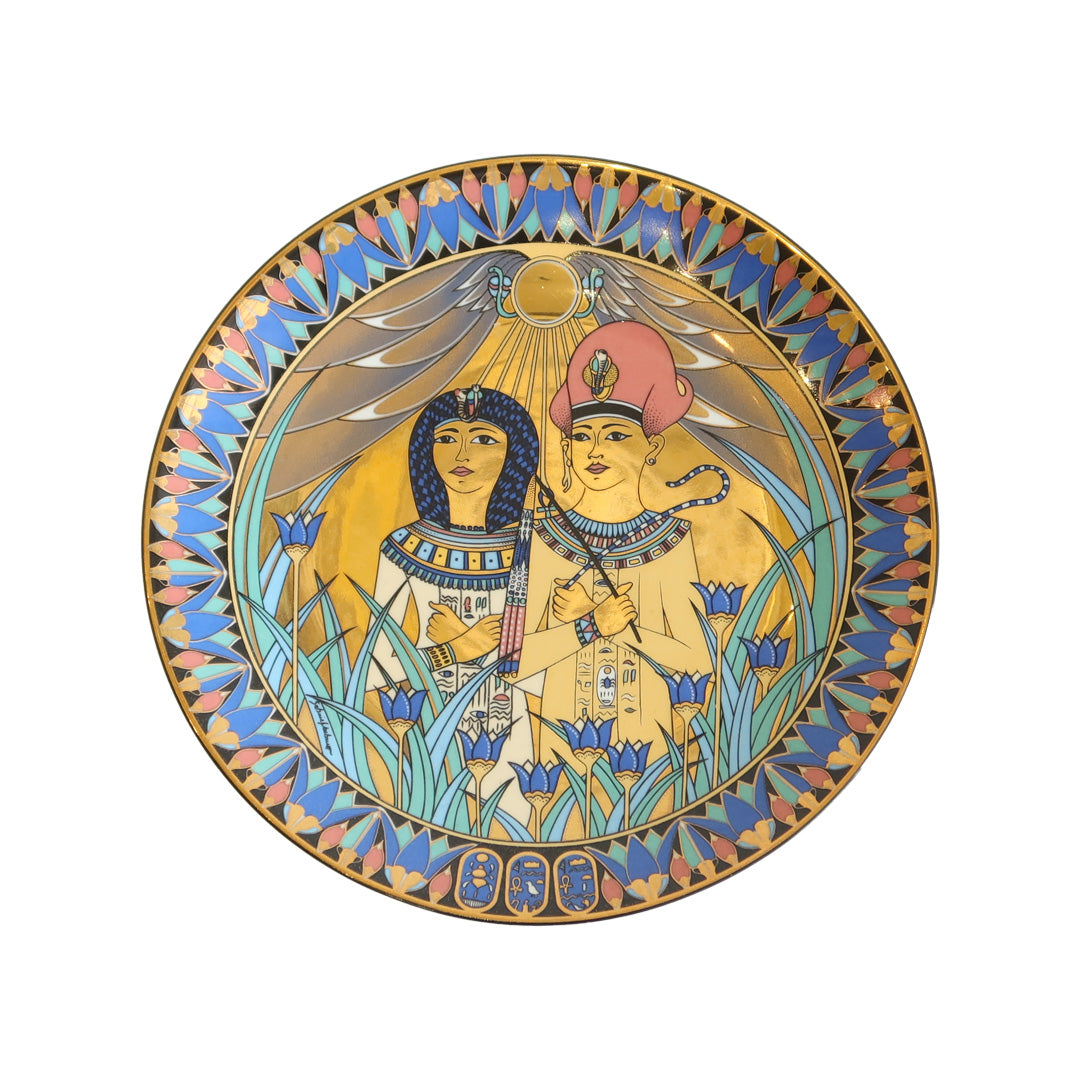 Egyptian Sculpture Porcelain Plate