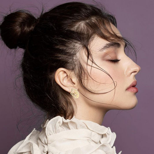 Arabesque Crystal Chain Earrings Sherie Boutik