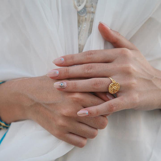 Celestial Sun 18kt Gold plated Silver Ring Sherie Boutik