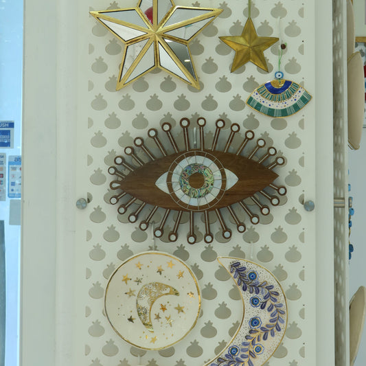 Lara Eye Marquetry Wall Decor Sherie Boutik