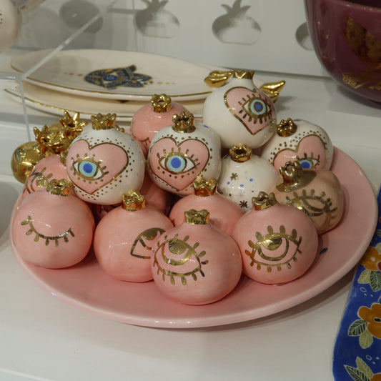 Pink & Golden Eye Pomegranate Sherie Boutik