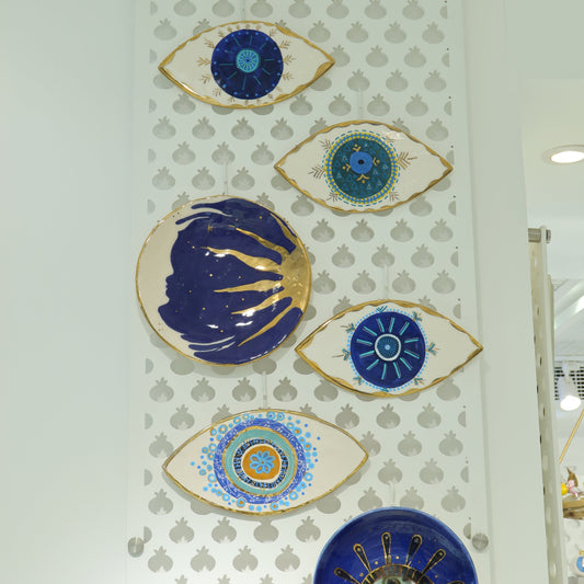 Elektra Blue Eye Ceramic Wall Décor